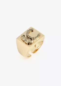 Hot Anillo sello con logo animal Anillos