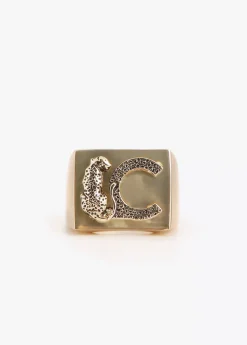 Hot Anillo sello con logo animal Anillos