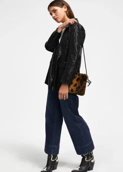 Clearance Bandolera efecto pelo animal Animal Print|Bandoleras