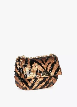 Outlet Bandolera lentejuelas Animal Print|Bandoleras