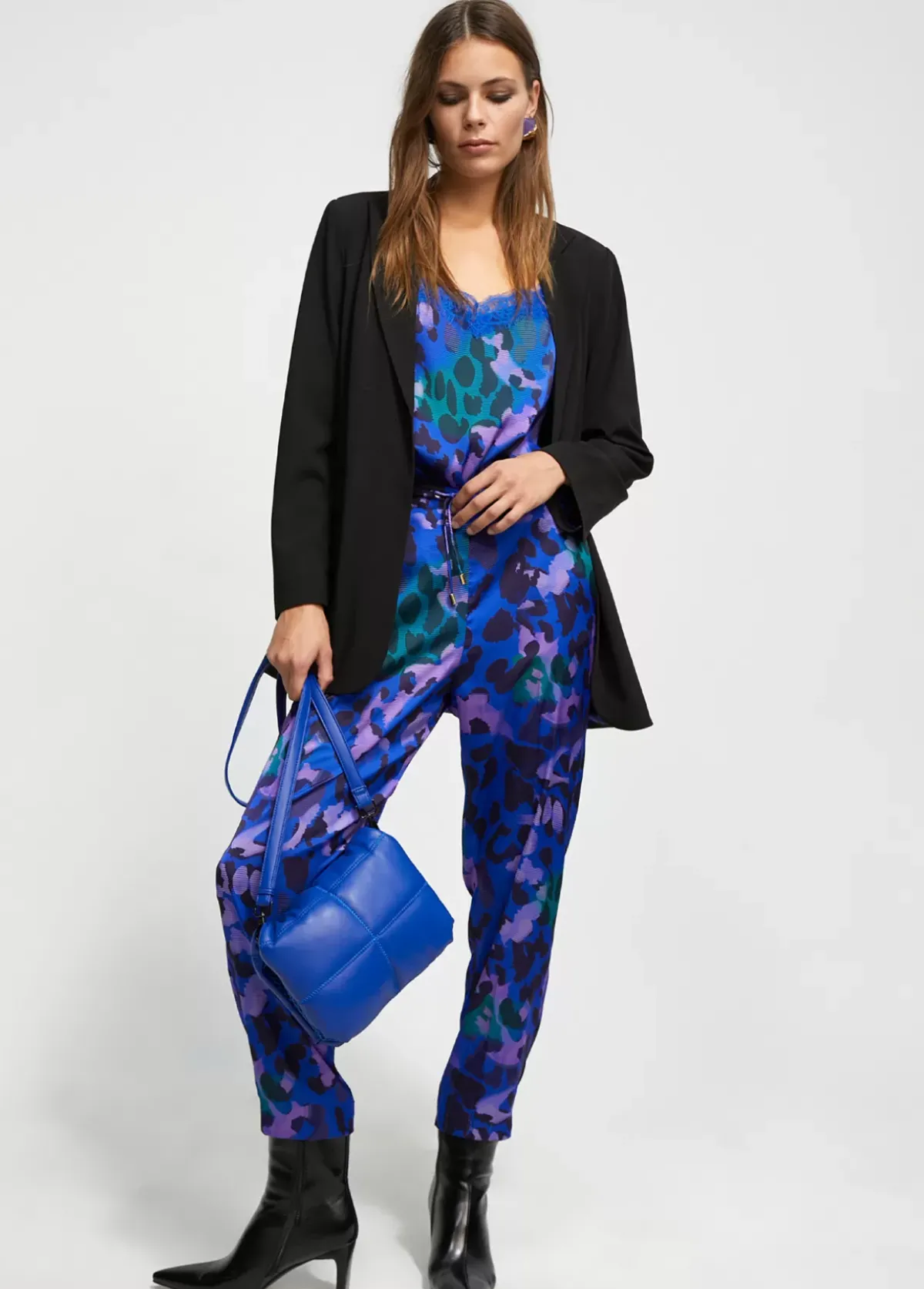 Clearance Blazer forro contraste Americanas Y Blazers