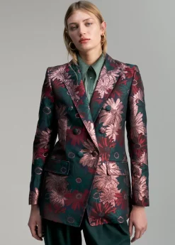 Blazer jacquard floral Americanas Y Blazers