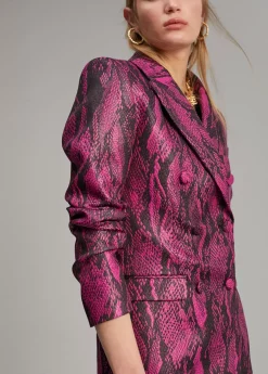 Blazer jacquard serpiente Americanas Y Blazers|Animal Print