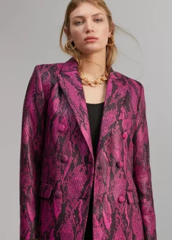 Blazer jacquard serpiente Americanas Y Blazers|Animal Print