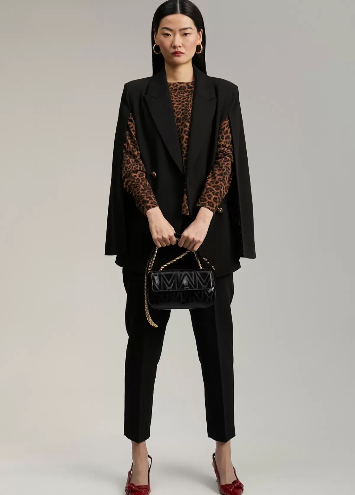 Hot Blazer tipo capa Americanas Y Blazers