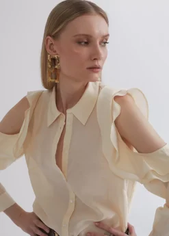 Hot Blusa hombros descubiertos Camisas Y Blusas