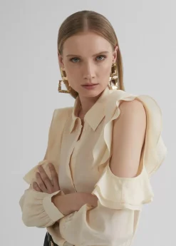 Hot Blusa hombros descubiertos Camisas Y Blusas