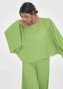 Hot Blusa/capa satinada Camisas Y Blusas