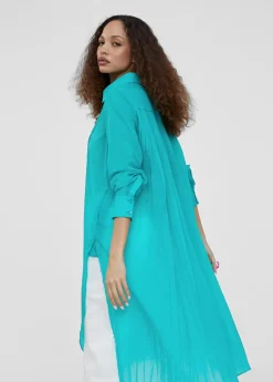 Online Blusón largo aberturas Camisas Y Blusas|Americanas Y Blazers