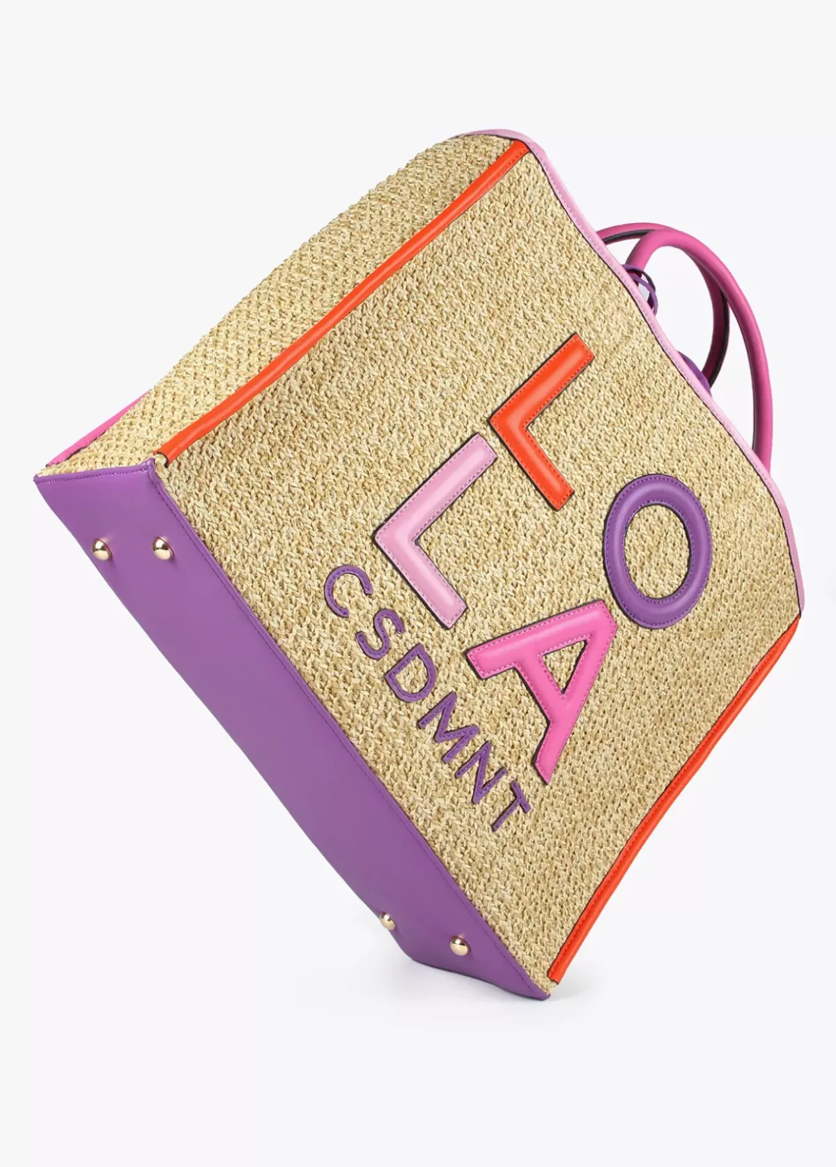 Bolso efecto rafia Bolsos|Baño