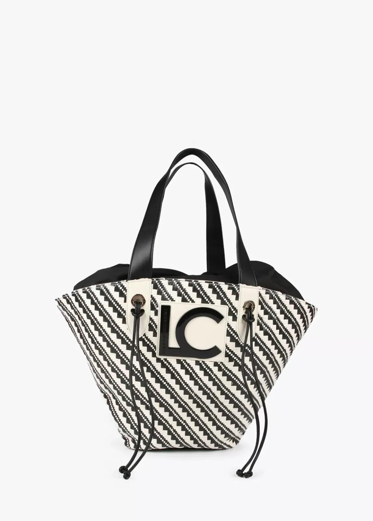 Sale Bolso tipo cesta en efecto rafia Bolsos|Baño