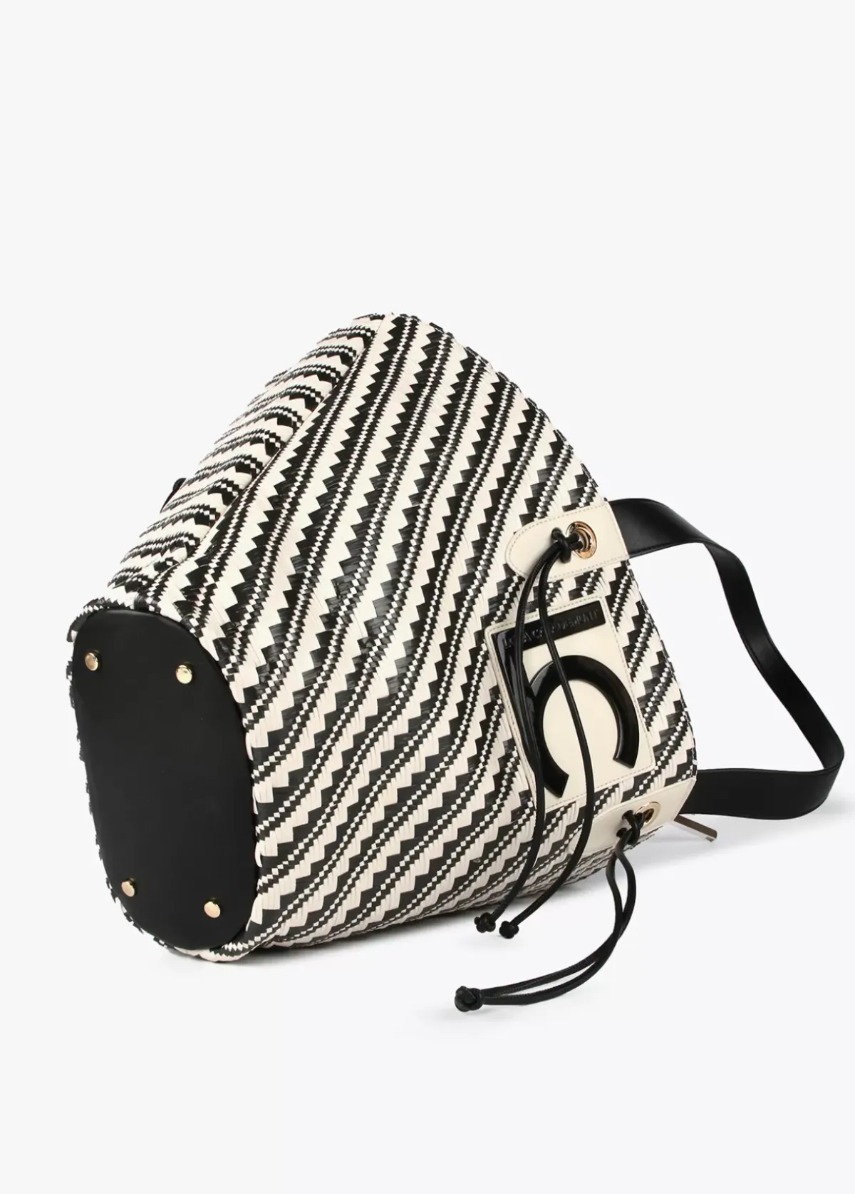Sale Bolso tipo cesta en efecto rafia Bolsos|Baño
