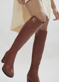 Outlet Bota mosquetera alta con tacón |  Calzado | Lola Casademunt Botas Y Botines