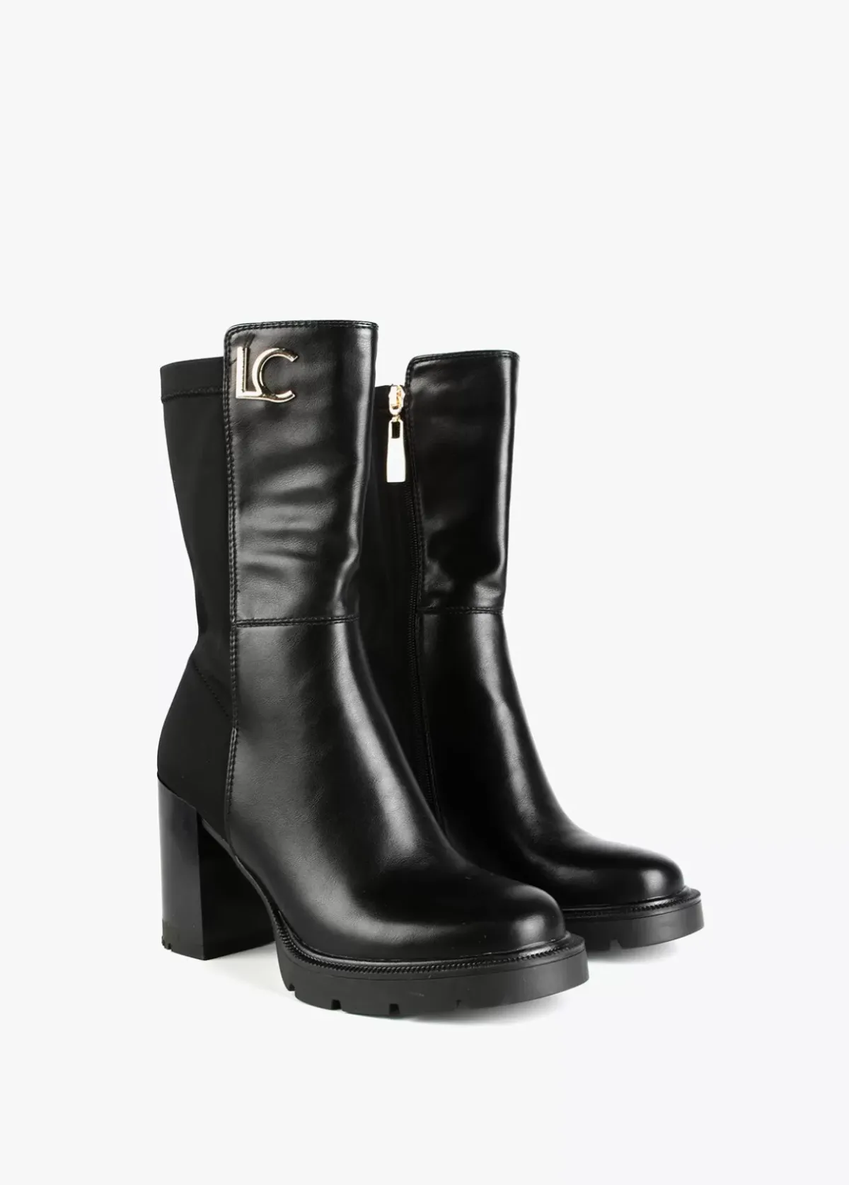 Hot Botin media caña dos tejidos | Calzado | Lola Casademunt Botas Y Botines