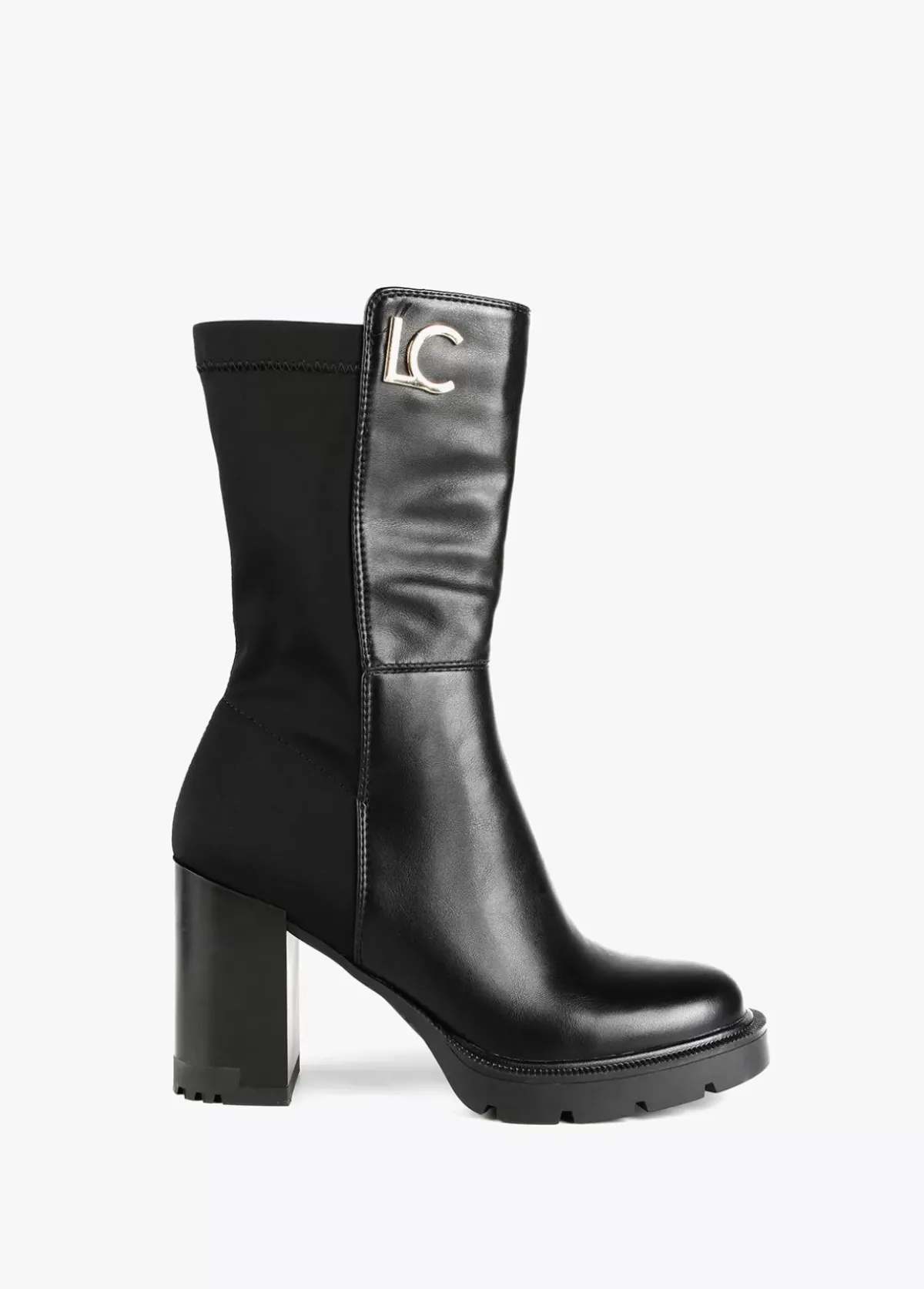 Hot Botin media caña dos tejidos | Calzado | Lola Casademunt Botas Y Botines