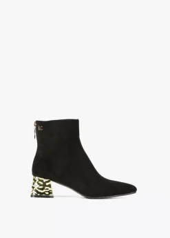 Best Botín con tacón dorado Botas Y Botines