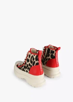 New Botín plataforma estampado leopardo |  Calzado | Lola Casademunt Animal Print|Botas Y Botines