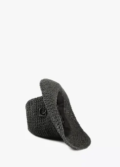 New Bucket efecto ráfia y crochet Accesorios|Baño