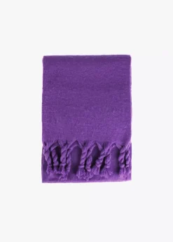 Outlet Bufanda con flecos trenzados Bufandas Y Pañuelos