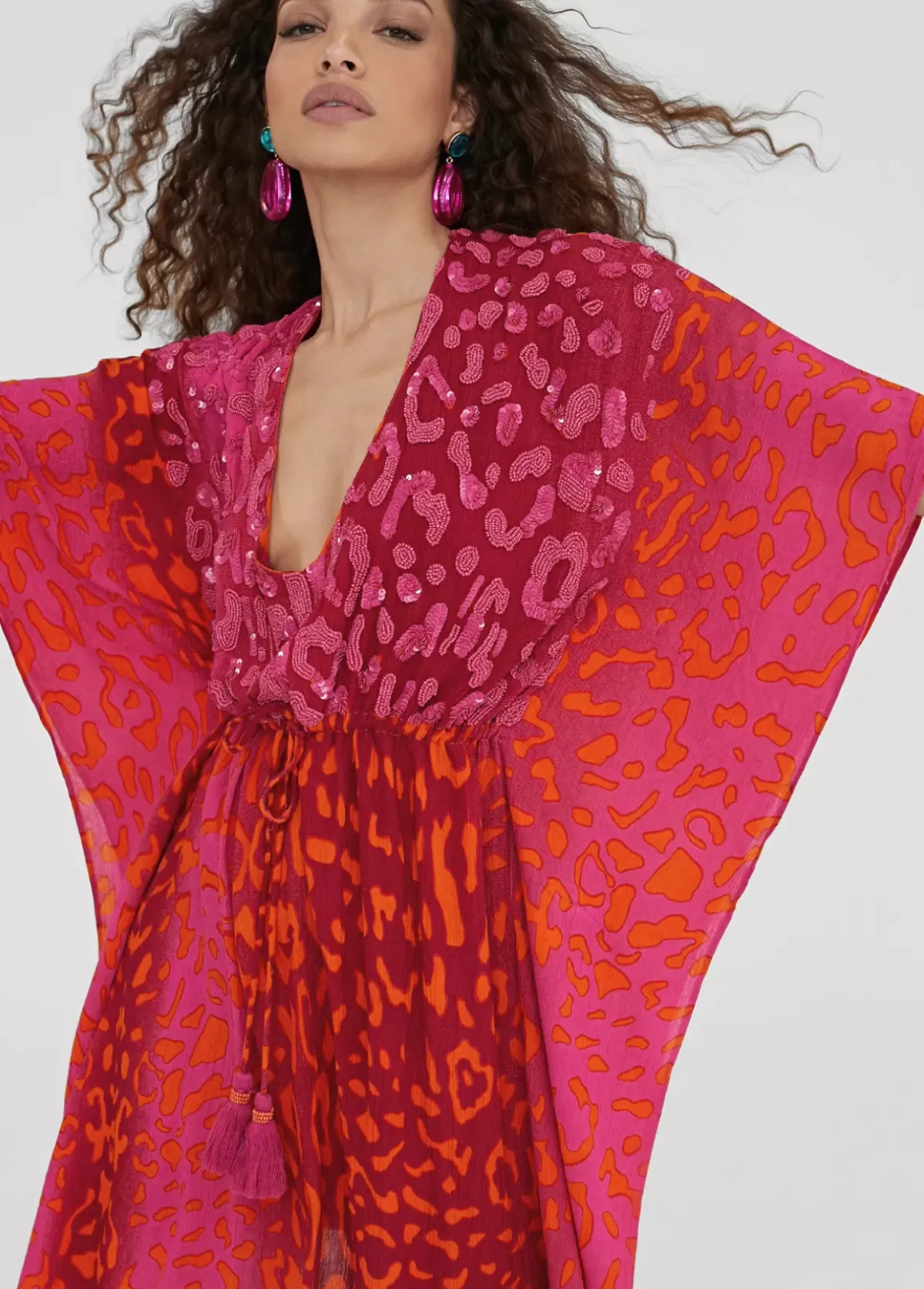 Best Caftan corto print animal Baño