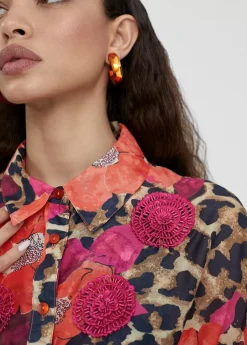 Best Caftan midi estampado combinado Baño