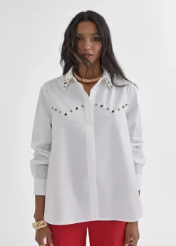 Best Camisa con detalle joyas Camisas Y Blusas