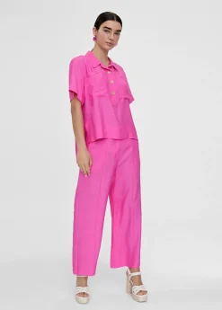 New Camisa fluida con bolsillos Camisas Y Blusas