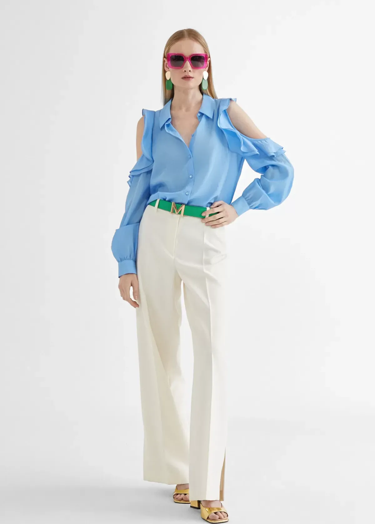 Sale Camisa hombros descubiertos Camisas Y Blusas