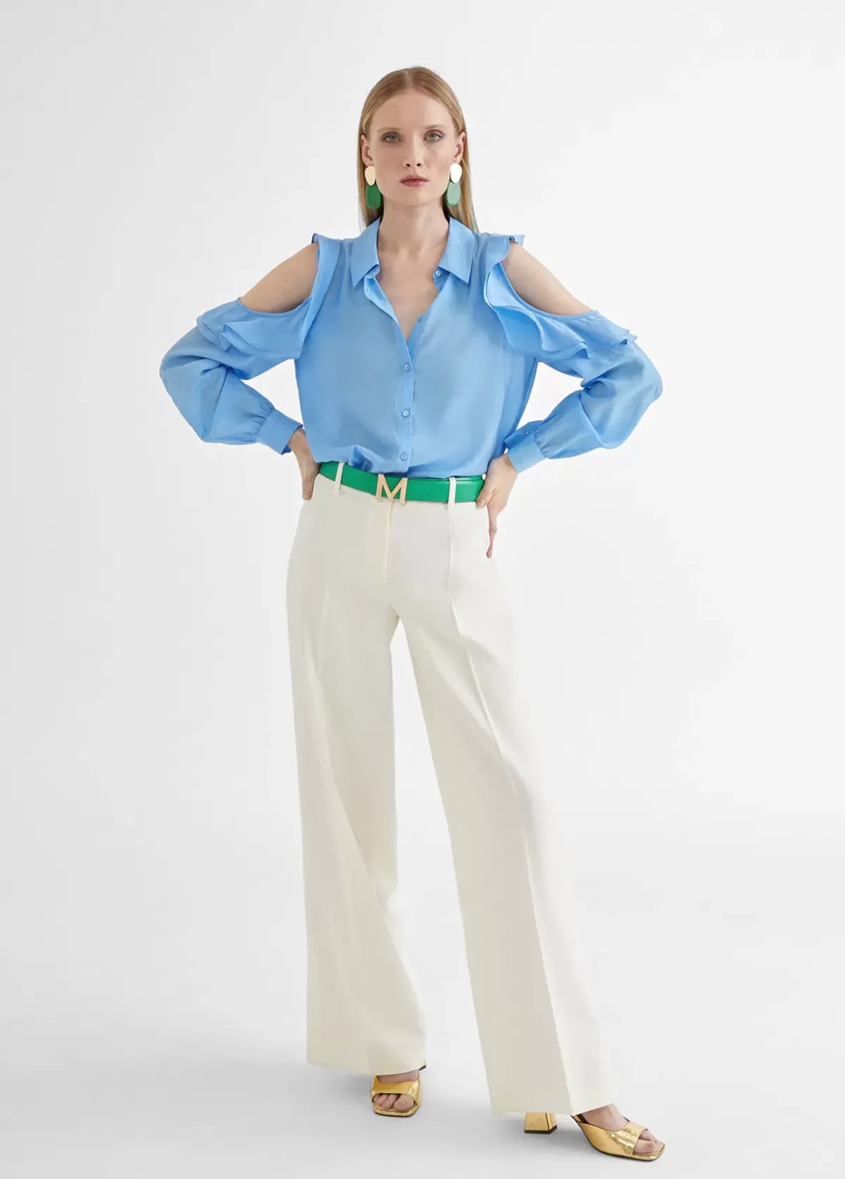 Sale Camisa hombros descubiertos Camisas Y Blusas