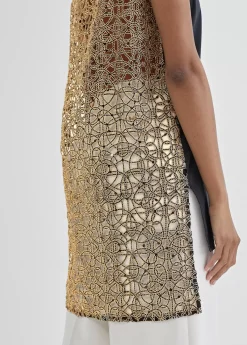 Discount Camisa larga con bordado fantasia Camisetas Y Tops|Camisas Y Blusas