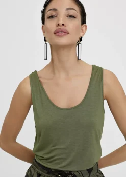 New Camiseta lisa de tirantes Camisetas Y Tops