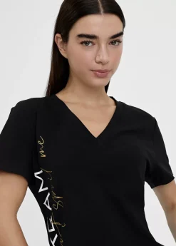 Discount Camiseta posicionado letras Camisetas Y Tops