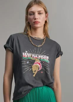 Outlet Camiseta tigre desgastada Camisetas Y Tops