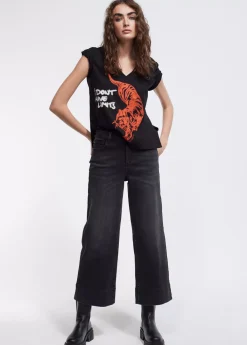 Outlet Camiseta tigre strass Camisetas Y Tops