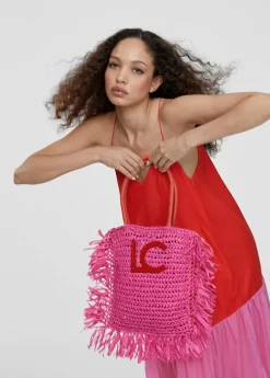 Online Cesto con logo a contraste Bolsos|Baño