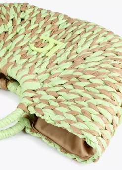 New Cesto efecto ráfia Bolsos|Baño