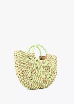 New Cesto efecto ráfia Bolsos|Baño