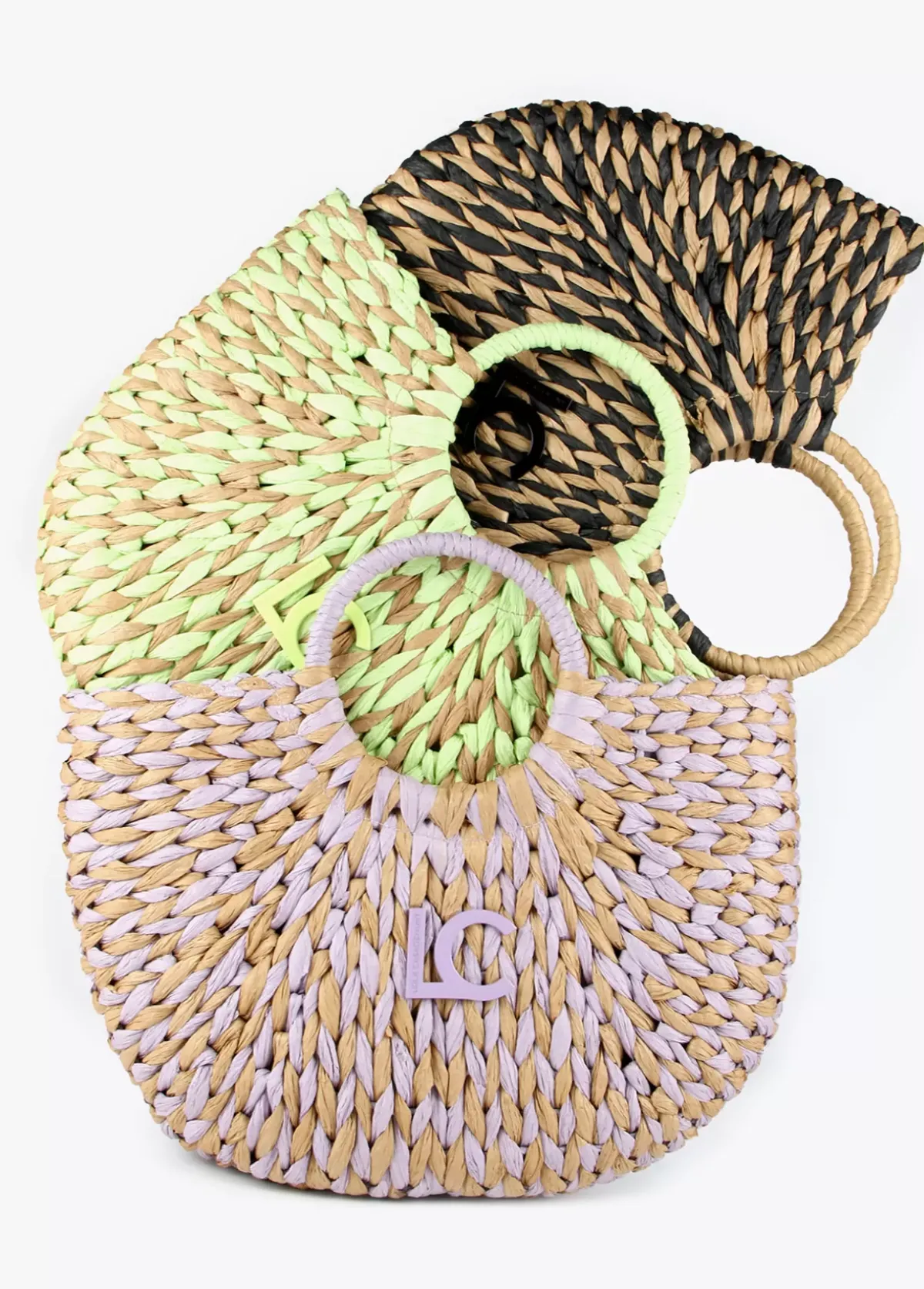 Cesto efecto ráfia Bolsos|Baño