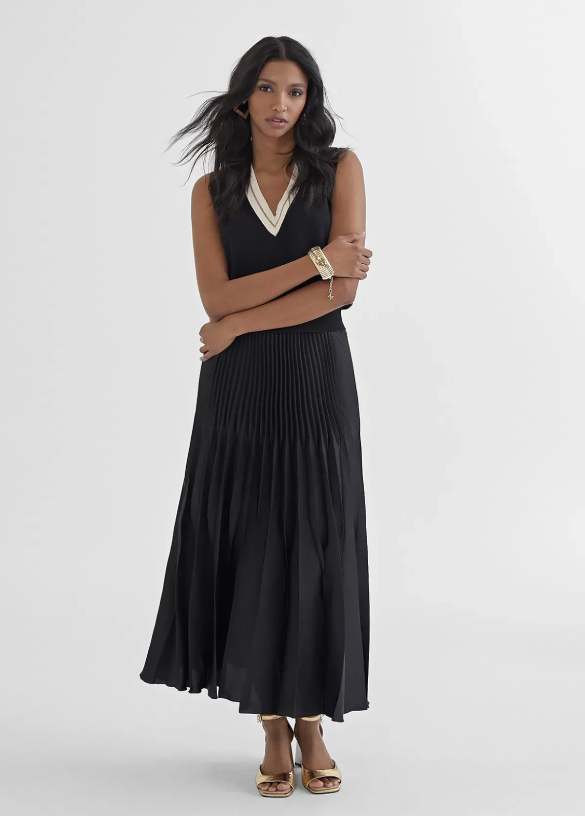 Outlet Chaleco bicolor Punto|Chalecos