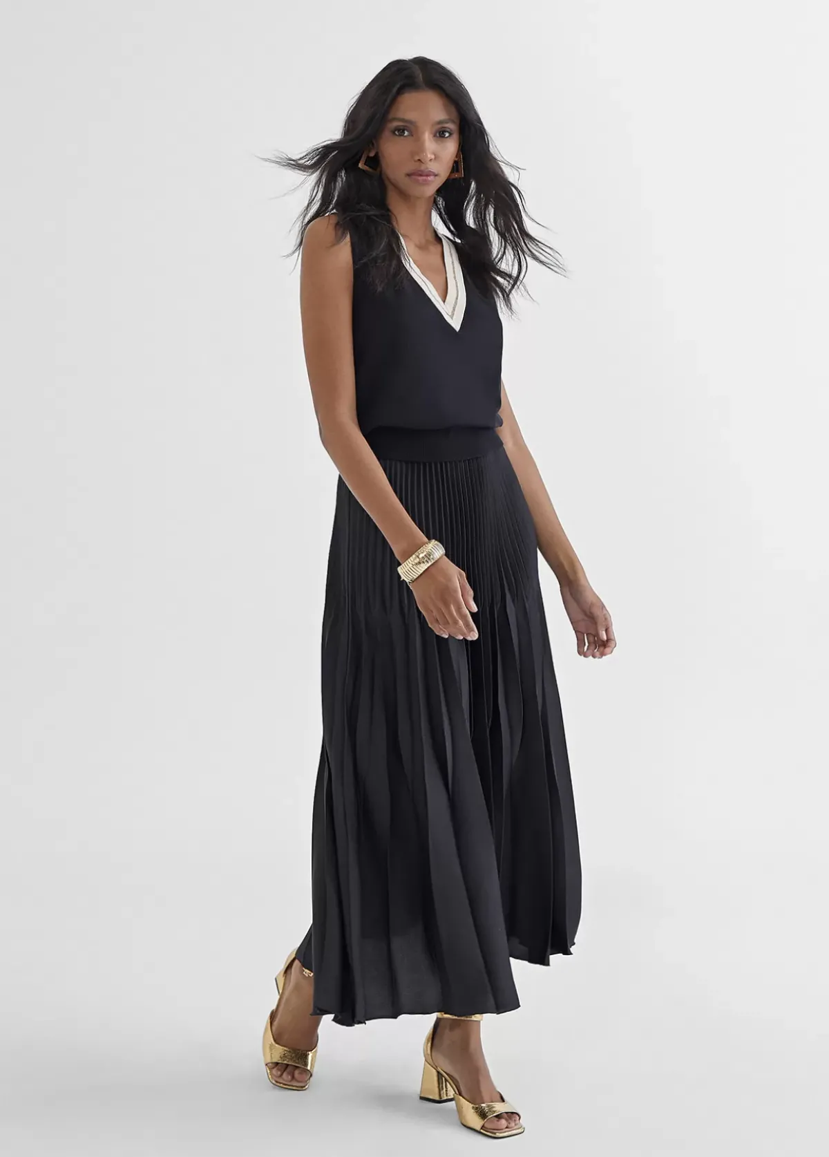 Outlet Chaleco bicolor Punto|Chalecos