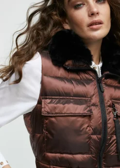 Outlet Chaleco cuello pelo Chalecos