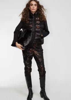 Hot Chaqueta efecto escamas Animal Print|Chalecos