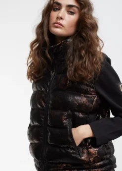 Hot Chaqueta efecto escamas Animal Print|Chalecos