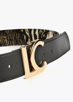 Sale Cinturón jacquard Animal Print|Cinturones