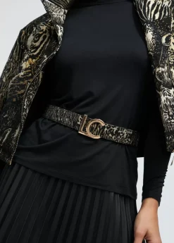 Sale Cinturón jacquard Animal Print|Cinturones