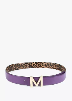 Best Cinturón reversible hebilla dorada Accesorios