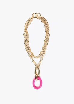 Outlet Collar doble cadena y colgante Bisuteria