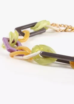 Discount Collar gargantilla dorado con colores combinados Collares