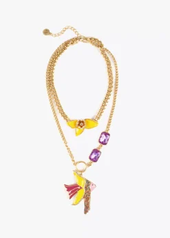 Online Collar multicadena con colgante Bisuteria