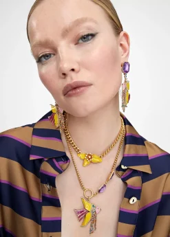 Online Collar multicadena con colgante Bisuteria